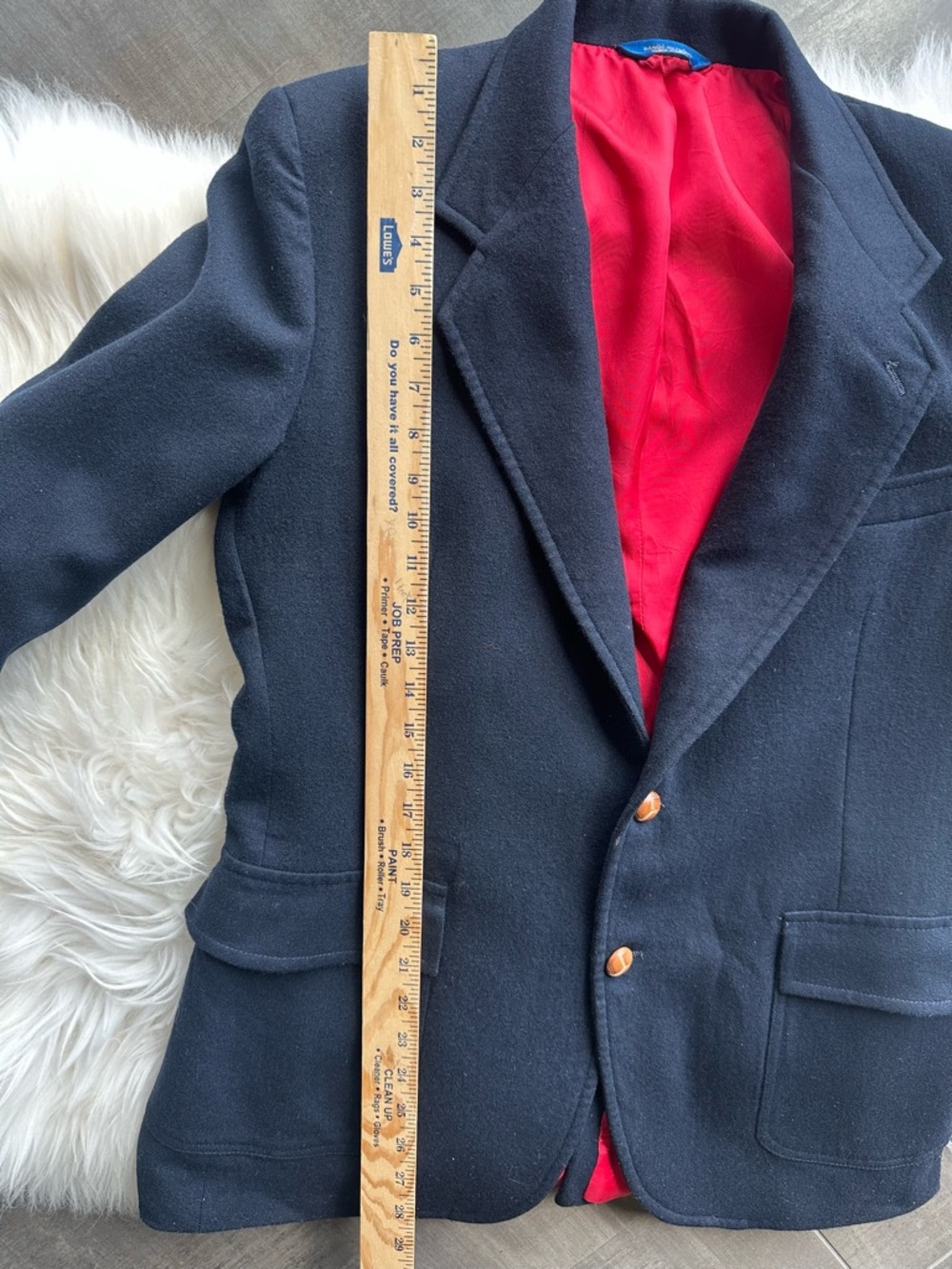 Vintage Pendleton Men’s Blazer 42L Navy Wool Preppy Rugby Ivy League Jacket - Picture 9 of 11